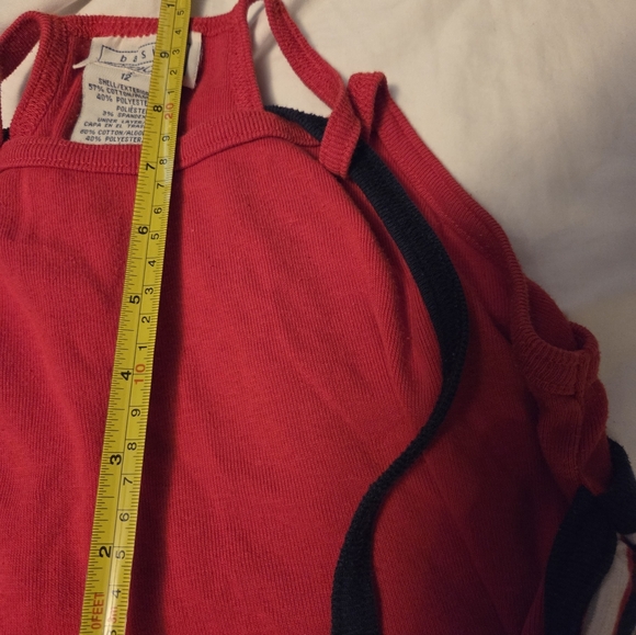 Basic Editions Girls Striped Tank Dress Size 12 Layered Top - Picture 6 of 6